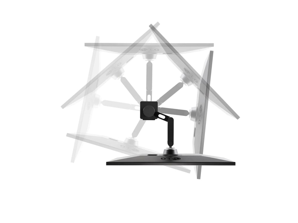 LG 27BN88U-B - 27” Ergo IPS UHD 4K Ultrafine Monitor with Ergonomic Stand and C-Clamp, USB Type-C, Vesa DisplayHDR 400