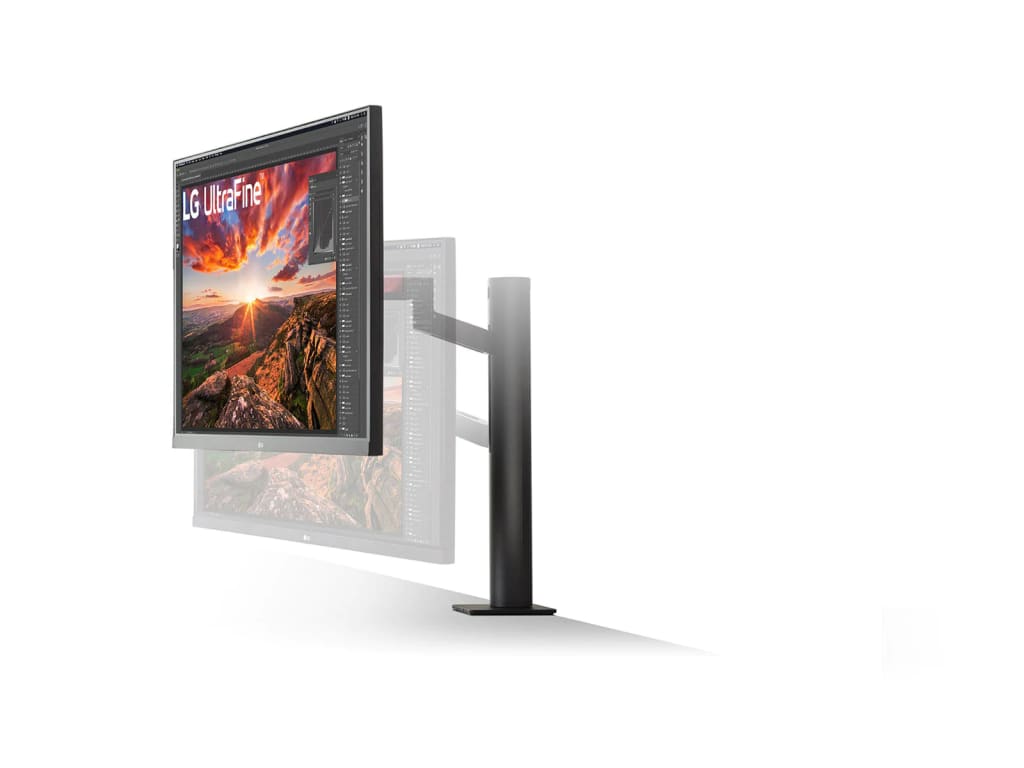 LG 32BN88U-B - 31.5” Ergo IPS UHD 4K Ultrafine Monitor with Ergonomic Stand and C-Clamp, USB Type-C, Vesa DisplayHDR 400