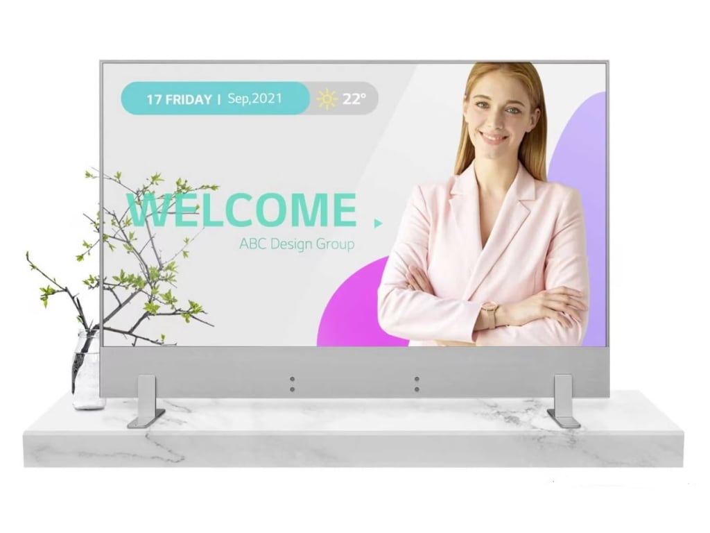 LG 55EW5G-V - 55-inch FHD Transparent OLED Digital Signage with Tile Mode, webOS 4.0, Pro:Idiom