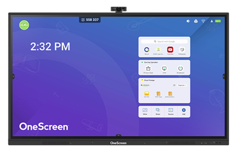 OneScreen HL7 75" All-in-One Collaboration Hubware