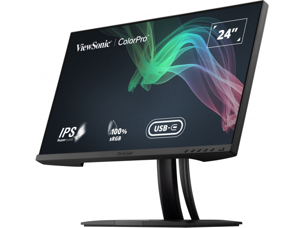 ViewSonic VP2456 - FHD Pantone Validated Monitor with Factory Pre-Calibration and 60W USB-C, 24"