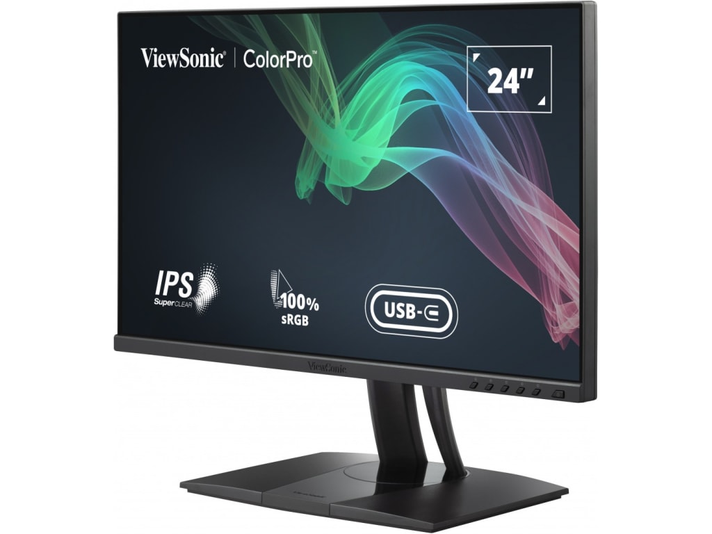 ViewSonic VP2456 - FHD Pantone Validated Monitor with Factory Pre-Calibration and 60W USB-C, 24"