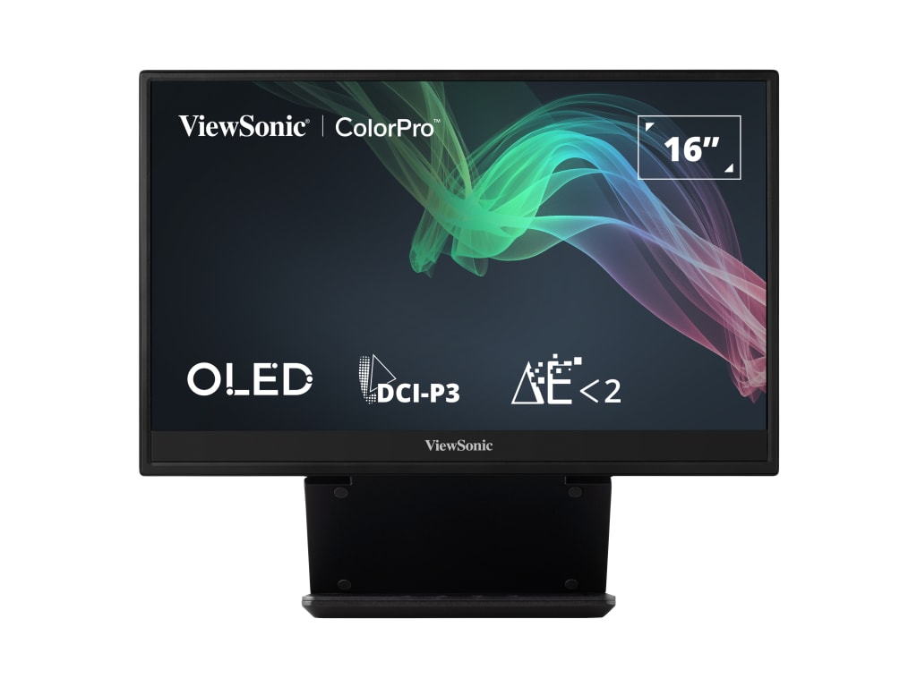 ViewSonic VX1655-4K-OLED - 15.6" Portable OLED Monitor, 60 Hz, 16:9