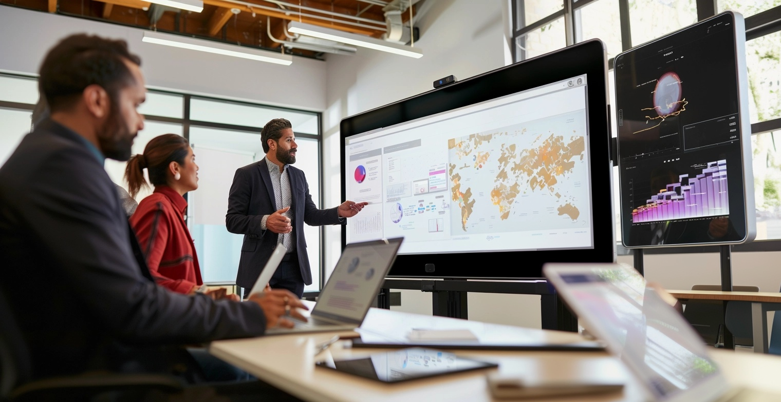 How AI-Powered Interactive Screens Transform Collaboration and Training in Modern Workplaces