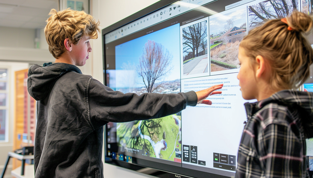 The Role of Interactive Flat Panels in Remote Learning and Hybrid Clas