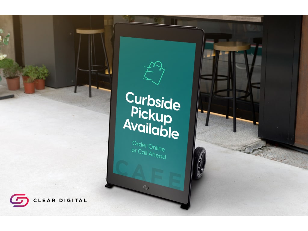 Clear Touch Mobile Digital Signage System