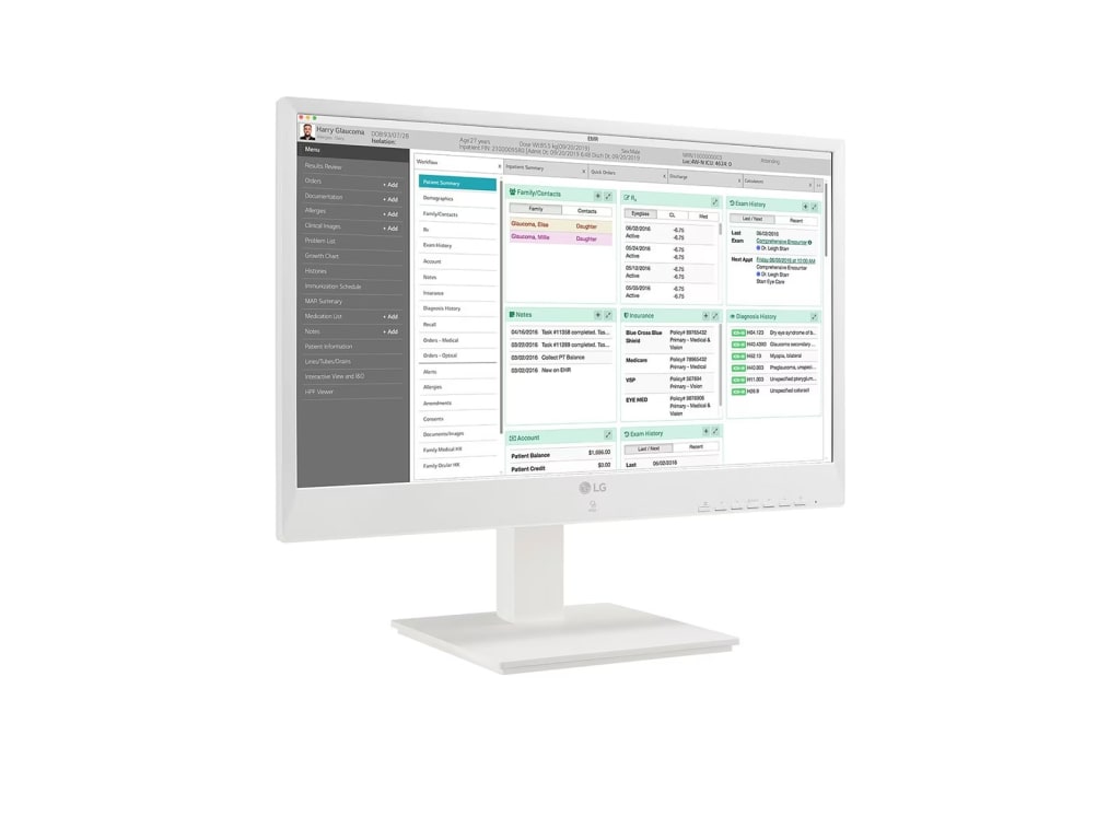 LG 24CN670NK6A - 23.8” IPS Full HD All-in-One Thin Client for Medical & Healthcare with Dual-band RFID and Quad-Core Processor