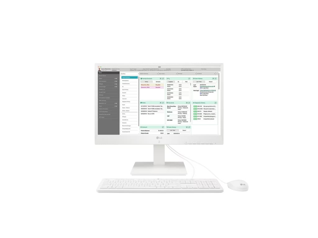 LG 24CN670NK6N - 24" All-in-One Thin Client Monitor for Medical & Healthcare with Dual-Band RFID & Quad-Core Processor