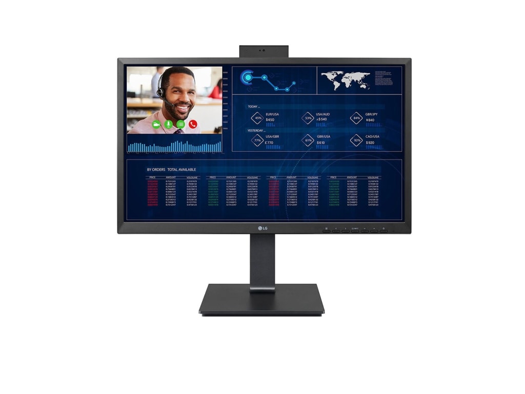 LG 24CQ650N-6N - 23.8" Full HD All-in-One Thin Client with Pop-Up Webcam, No Operating System