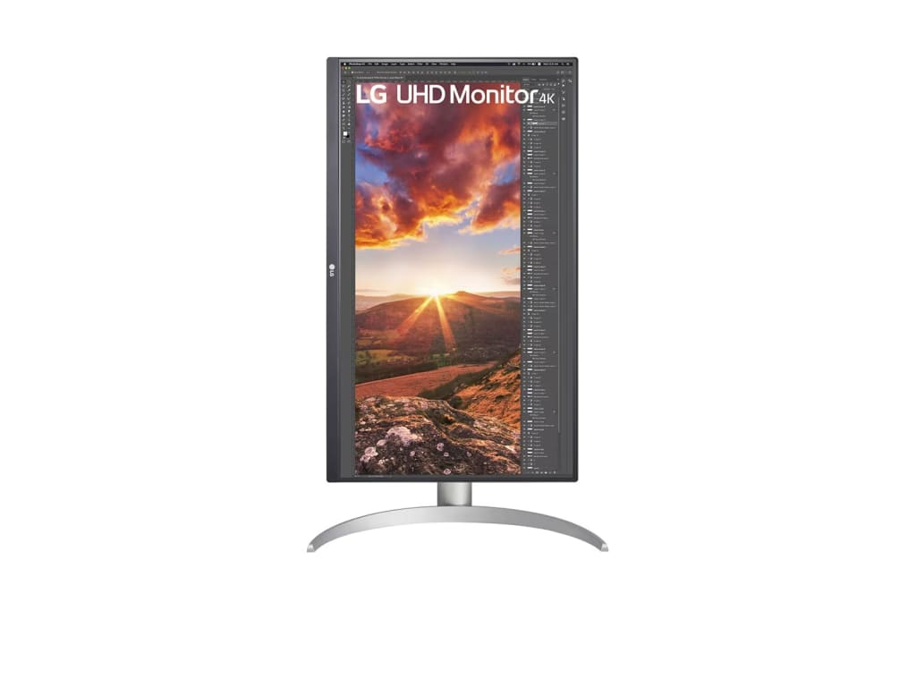 LG 27BP85UN-W - 27-inch IPS 4K UHD Computer Monitor with USB Type-C and AMD FreeSync