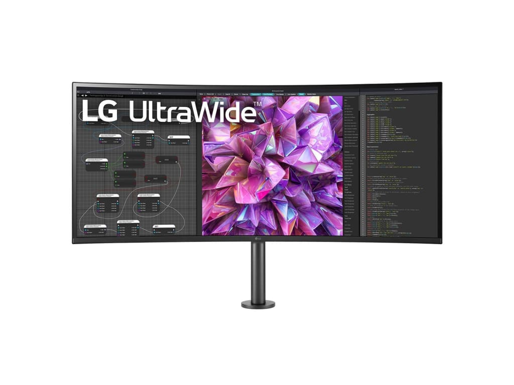 LG 38BQ88CW - 38-inch QHD+ Curved UltraWide Ergo Monitor with USB Type-C and HDR10
