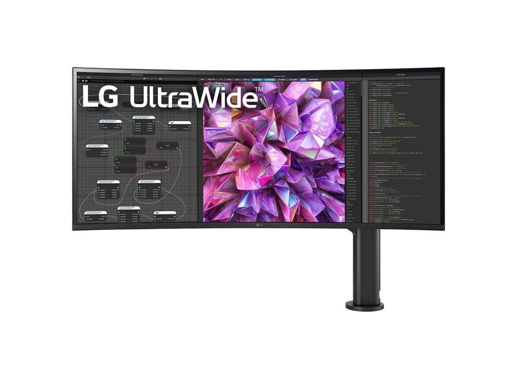 LG 38BQ88CW - 38-inch QHD+ Curved UltraWide Ergo Monitor with USB Type-C and HDR10