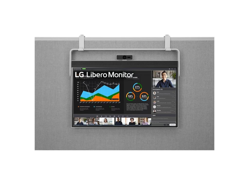 LG 27BQ70QCS - 27" QHD Libero Monitor with Detachable Full HD Webcam