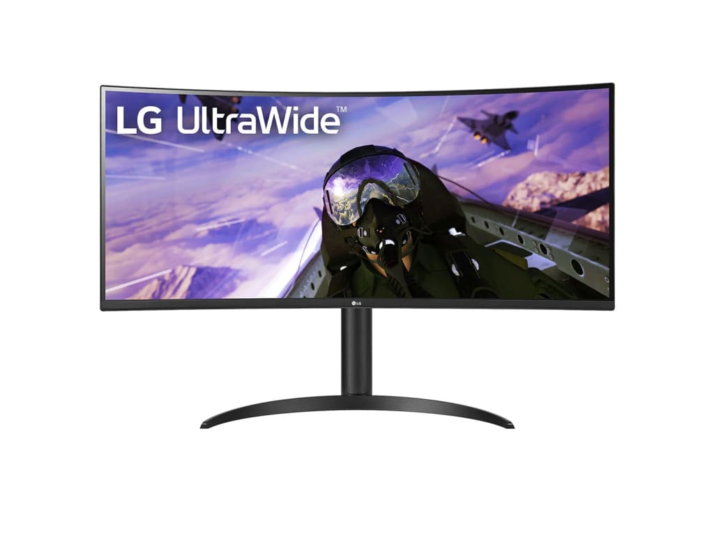 LG 34BP65C-B - 34" UltraWide Curved Monitor with QHD, 1ms MBR, HDR10, 160Hz Refresh Rate