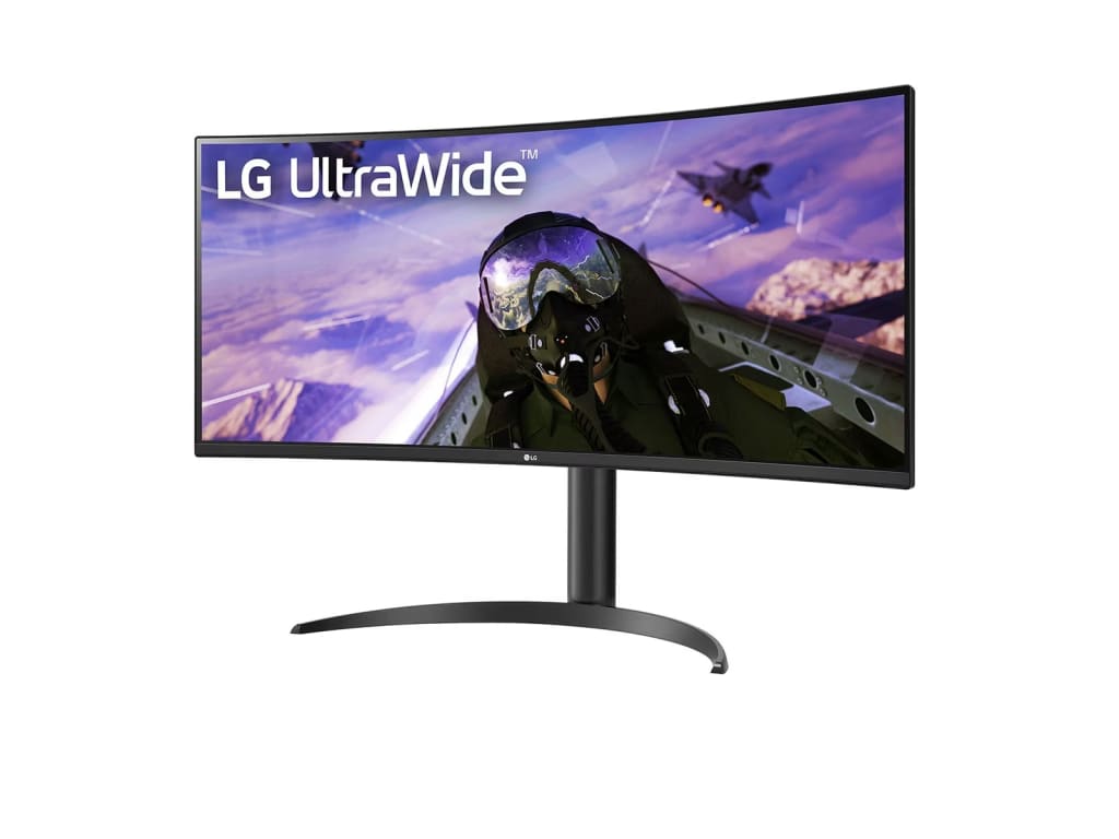 LG 34BP65C-B - 34" UltraWide Curved Monitor with QHD, 1ms MBR, HDR10, 160Hz Refresh Rate