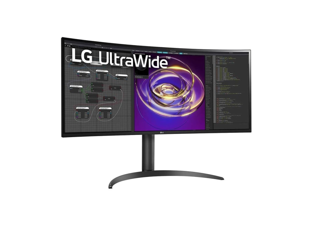 LG 34BP85C-B - 34" QHD UltraWide Curved Monitor with HDR10, USB Type-C, and AMD FreeSync