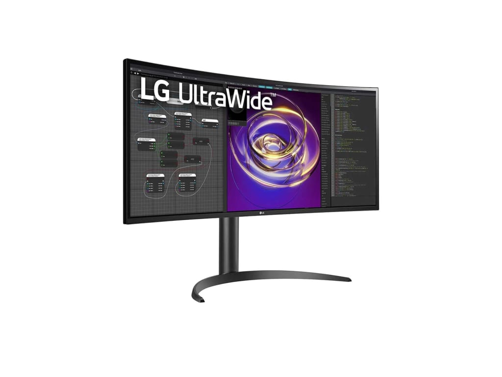 LG 34BP85CN-B - 34" QHD UltraWide Curved Monitor with HDR10, USB Type-C, and AMD FreeSync