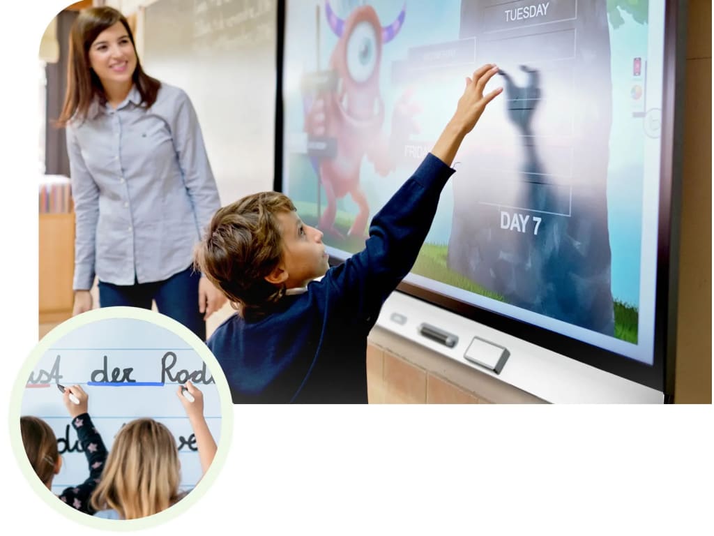 SMARTBOARD SBID-6286S-C - 86" 4K Interactive Screen with iQ and Learning Suite (White)