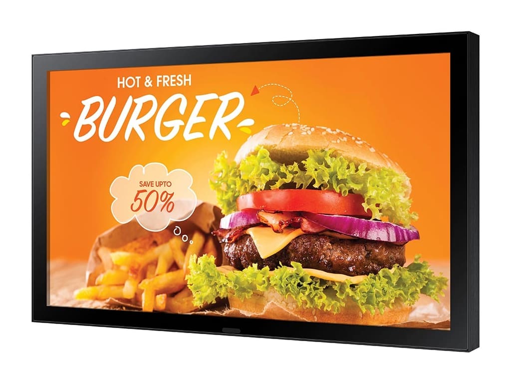 Samsung OH24B - 24" Outdoor Signage Display with Full HD, 1500 Nits, IPS, and Tizen OS