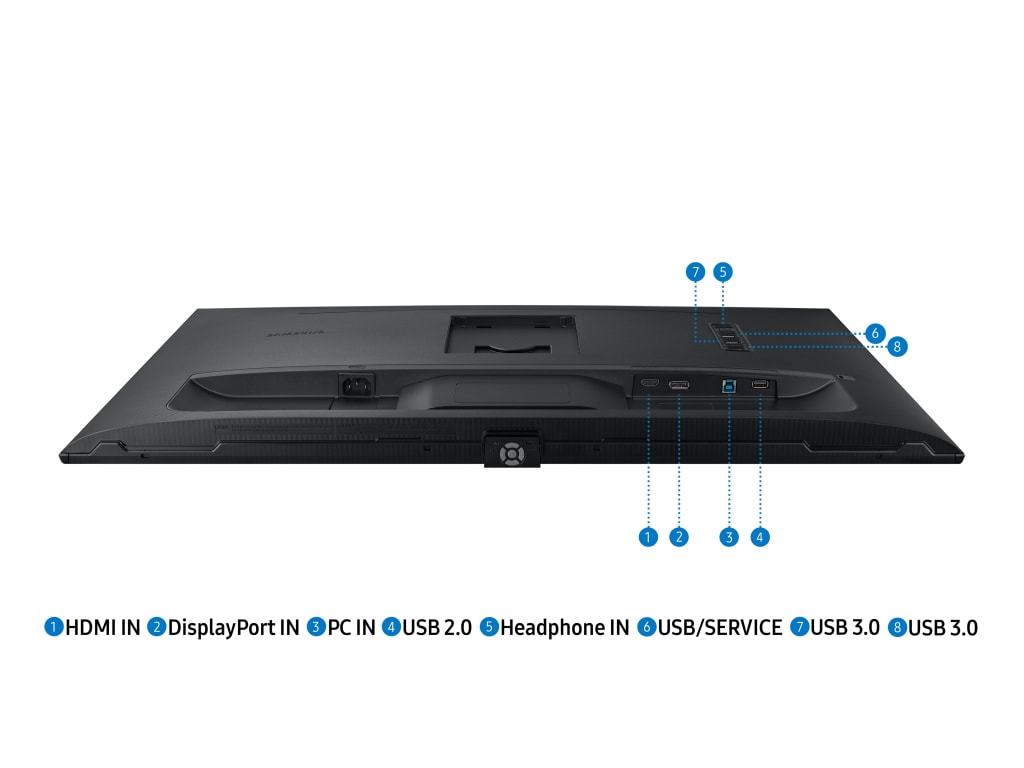 Samsung S27A600NAN - 27” ViewFinity S60A QHD High Resolution Monitor with Flat Design, HDMI and 4 Down Ports USB Hub