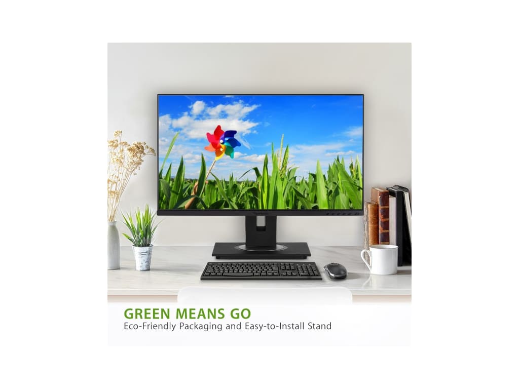 ViewSonic VG2448a - 24" 1080p Ergonomic IPS Monitor with 40-Degree Tilt, HDMI, DP, and VGA