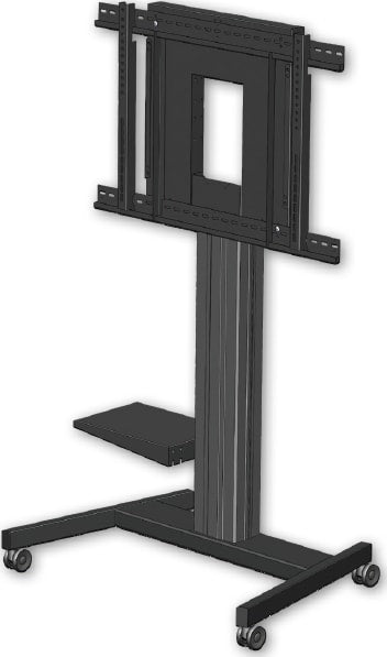 Promethean Roling Stand Promethean AP-FSM Fixed-Height Mobile Stand - Black