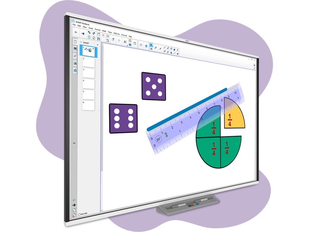 SMARTBOARD SBM777-43 - 77" Interactive Whiteboard w/Learning Suite, 20 Touch Points