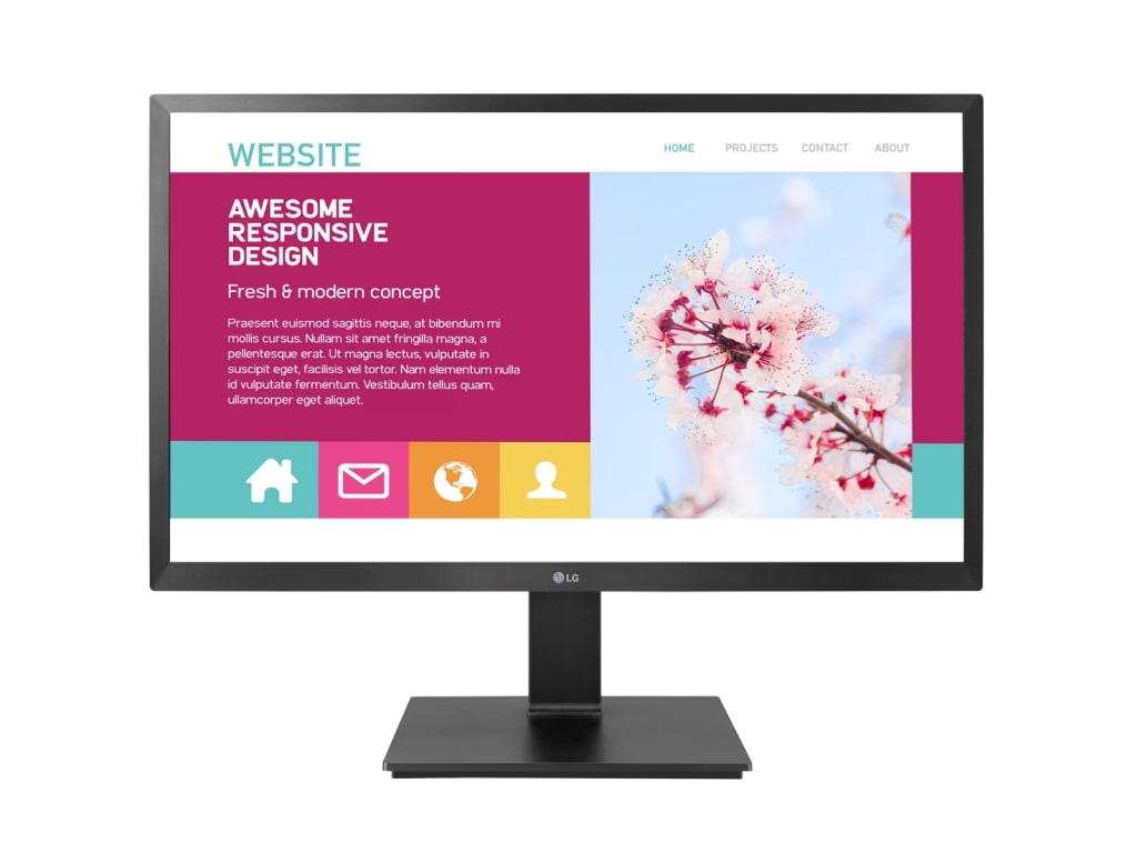 LG 27BK550Y-I - 27'' IPS Full HD Monitor with Adjustable Stand, Built-In Speakers, and Wall Mountable