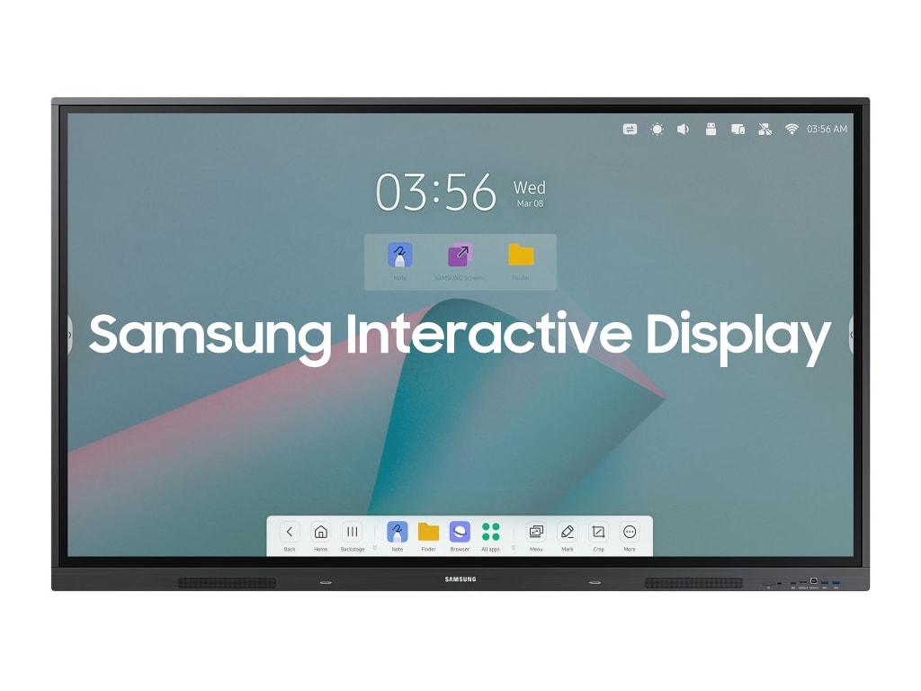 Samsung WA75C - 75" Interactive Display for Education with Enhanced Usability, Tizen OS, and integrated Wi-Fi