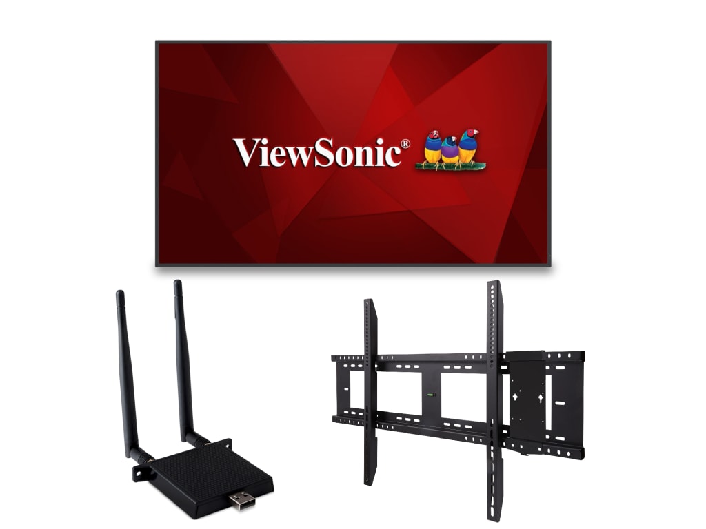 ViewSonic CDE6530-E1 - 65" 4K Digital Display Bundle